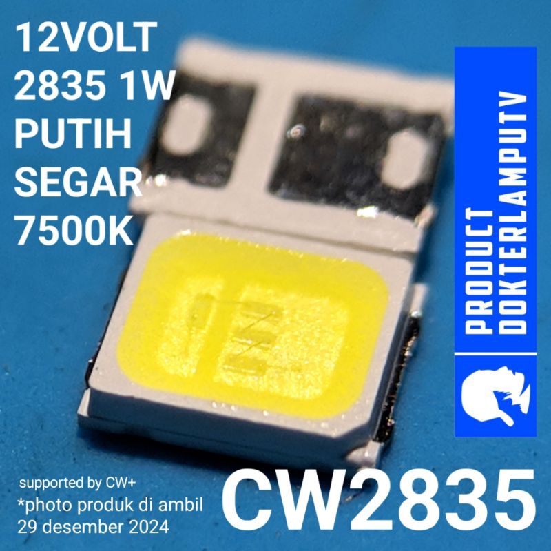 LED 2835 12V 1W 6500K LAMPU LED SMD 2835 12V 1W GRADE A DOKTERLAMPUTV