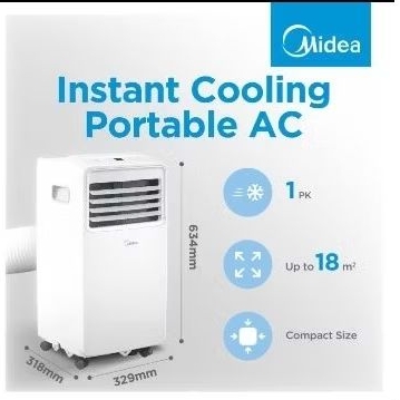 AC Portable Midea MPHA-09CRN7 Second 1 PK - Dingin Maksimal & Hemat Energi