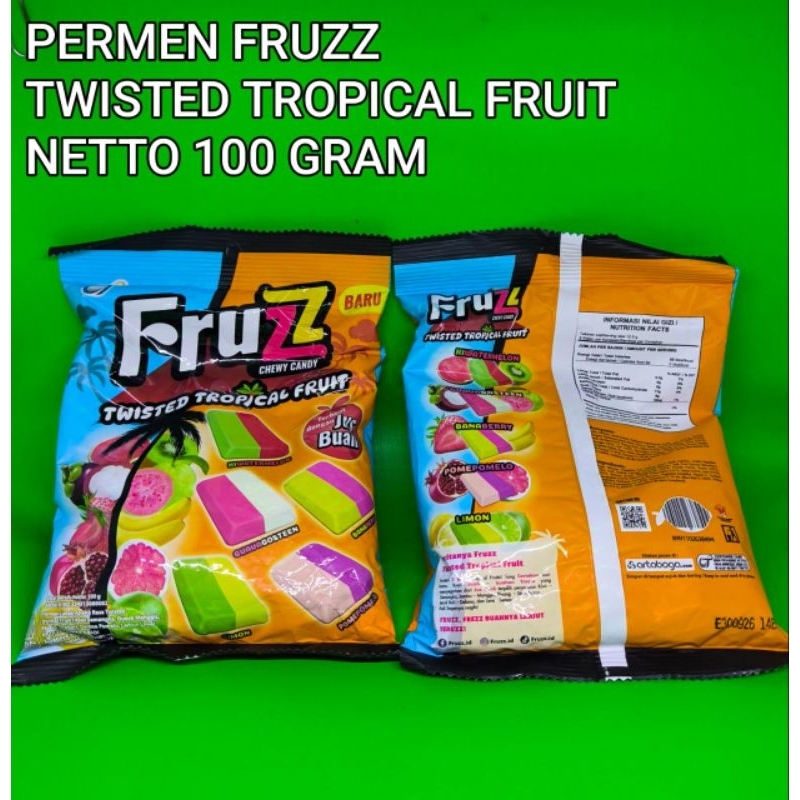 

PERMEN FRUZZ TWISTED TROPICAL FRUIT 100 GRAM PERMEN DENGAN CAMPURAN BUAH