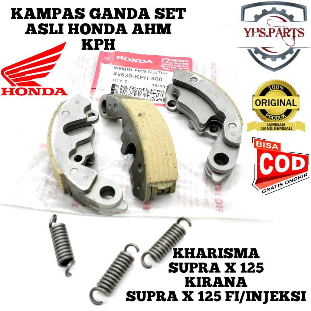 ASLI ORIGINAL KAMPAS GANDA SET HONDA AHM KPH KHARISMA SUPRA X 125 KARISMA KIRANA HELM IN FI INJEKSI