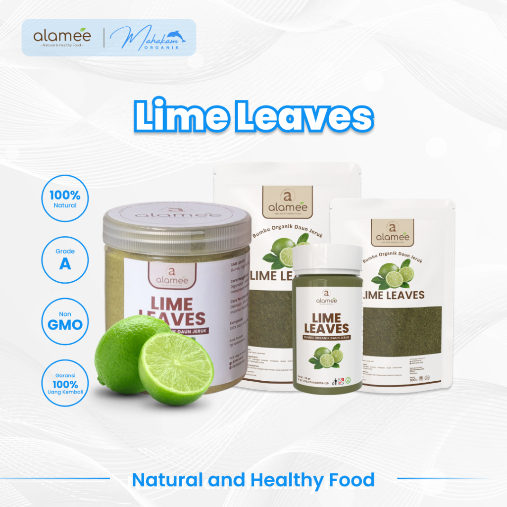 

ALAMEE Daun Jeruk Bubuk Lime Powder Bumbu Dapur Instan Organik Masak Praktis Seasoning
