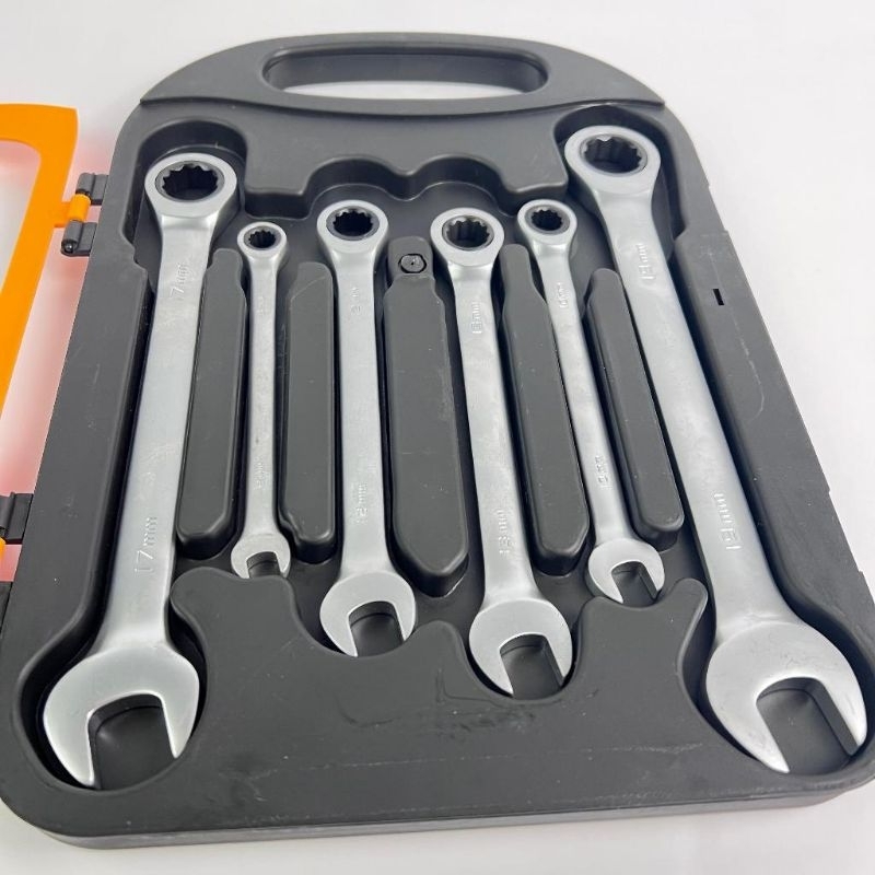 APR AP68+ KUNCI RING PAS RACHET 7PCS