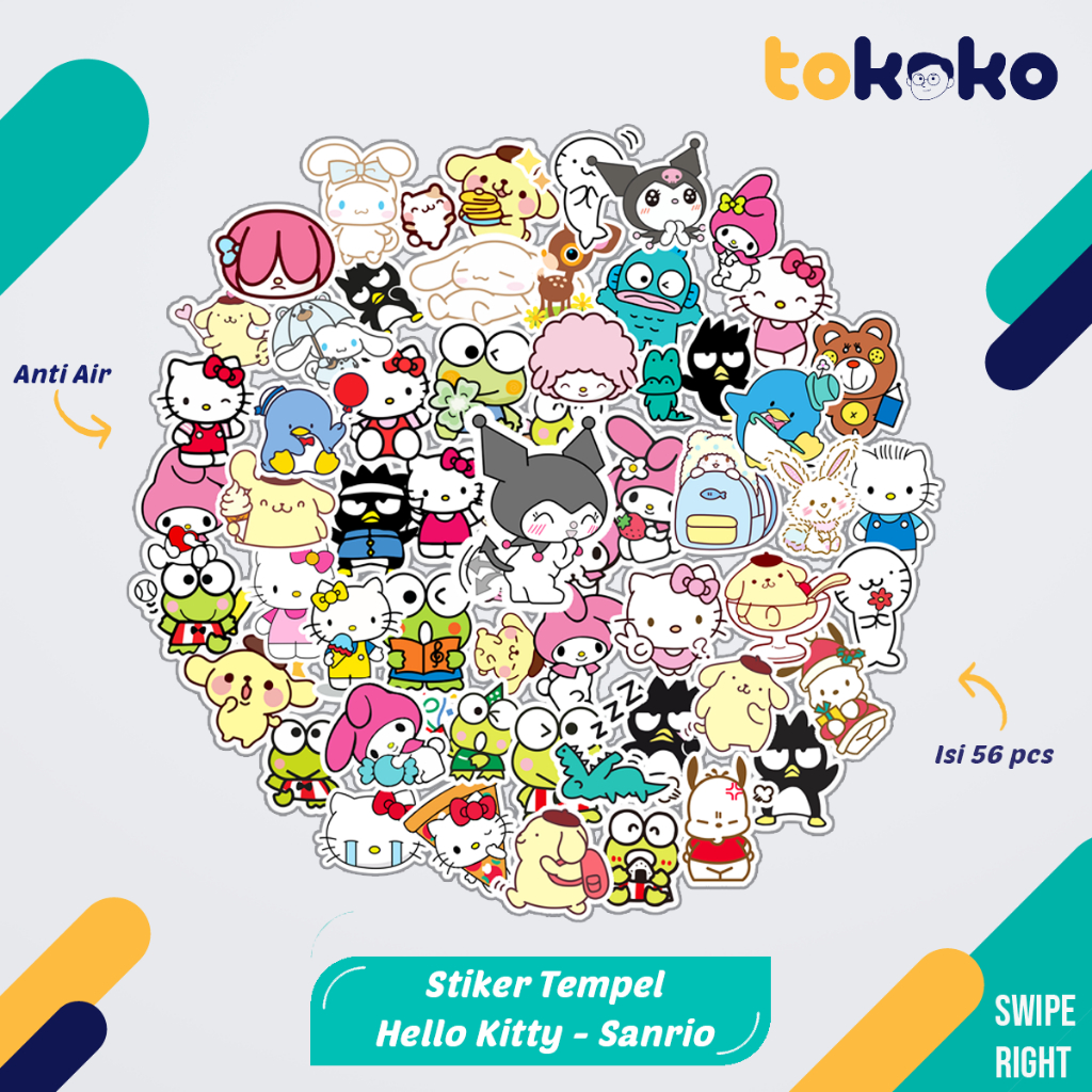 

Stiker Cutting Hello Kitty Sanrio Paper Vinyl Dekorasi Laptop Koper Tumbler Kulkas DIY