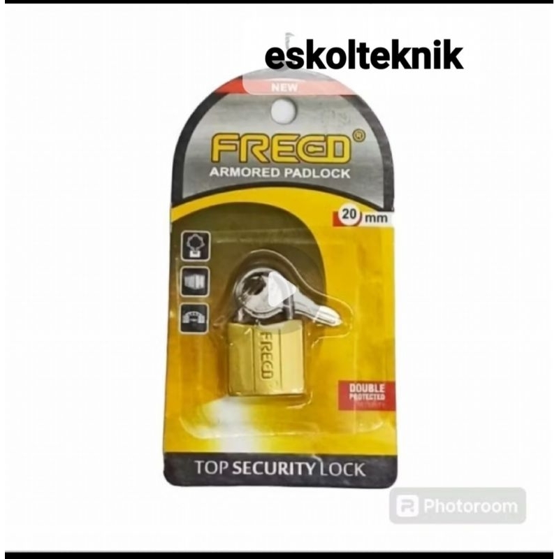 Gembok Koper kecil 20mm,25mm/Gembok Kuning Freed