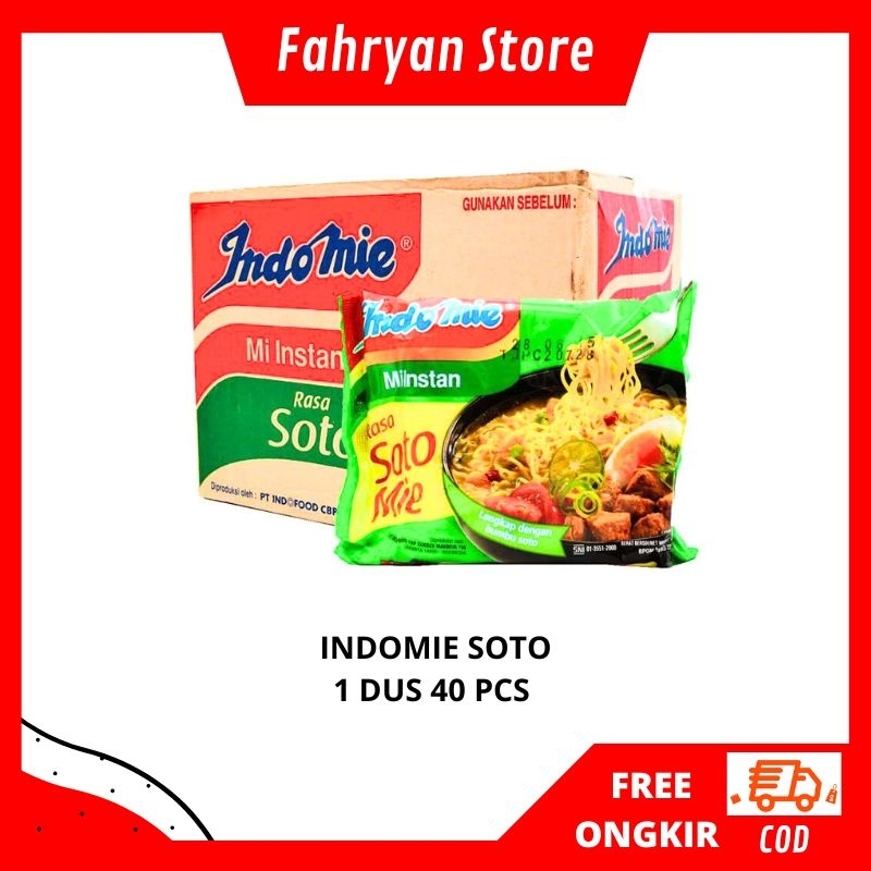 

Indomie soto 1 dus 40pcs