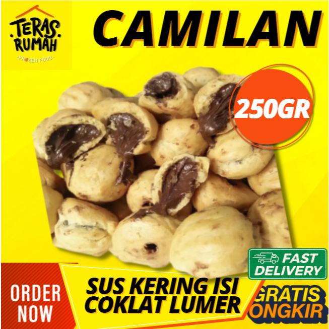 

CEMILAN SUS KERING ISI COKLAT LUMER 250GR