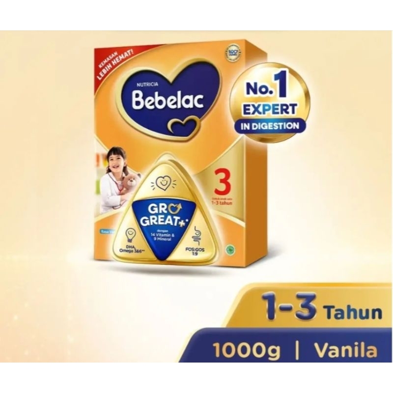 

Susu Pertumbuhan bebelac 3 1000 gram