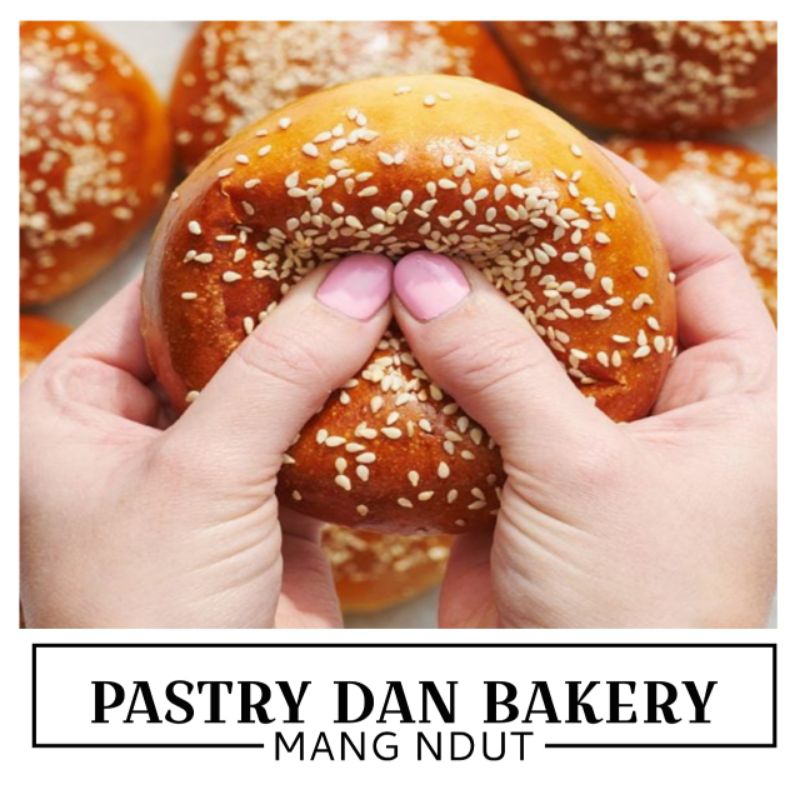 

roti burger 12 cm isi 10