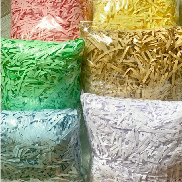 

100GR kertas potongan cacah berwarna kertas serut isian untuk hampers atau kado shredded paper packing order TERMURAH