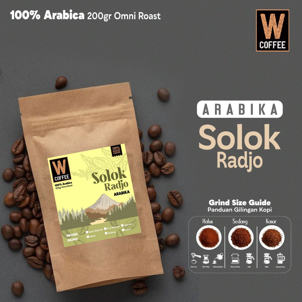 

Kopi Arabika Aceh Gayo Arabica Coffee Bean Biji Bubuk Asli 1000gr - Biji Kopi By Wcoffee