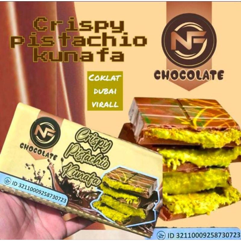 

Crispy Pistachio Kunafa Chocolat Coklat Dubai