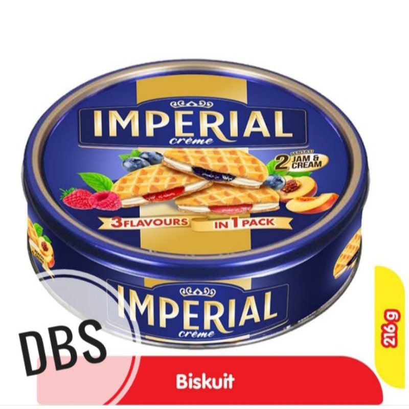 

IMPERIAL Creme Biskuit Kaleng 216 Gram Kue Kaleng Lebaran