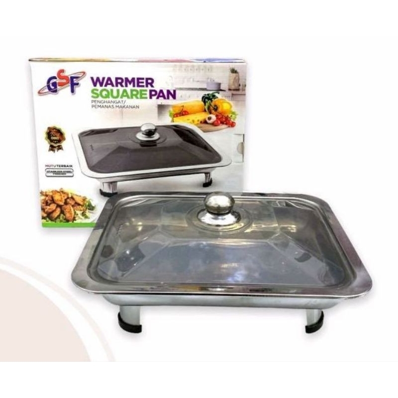 WARMER PANCI PRASMANAN FAST FOOD GSF TEMPAT MAKANAN LAUK PAUK TUTUP PLASTIK PRASMANAN SET STAINLESS
