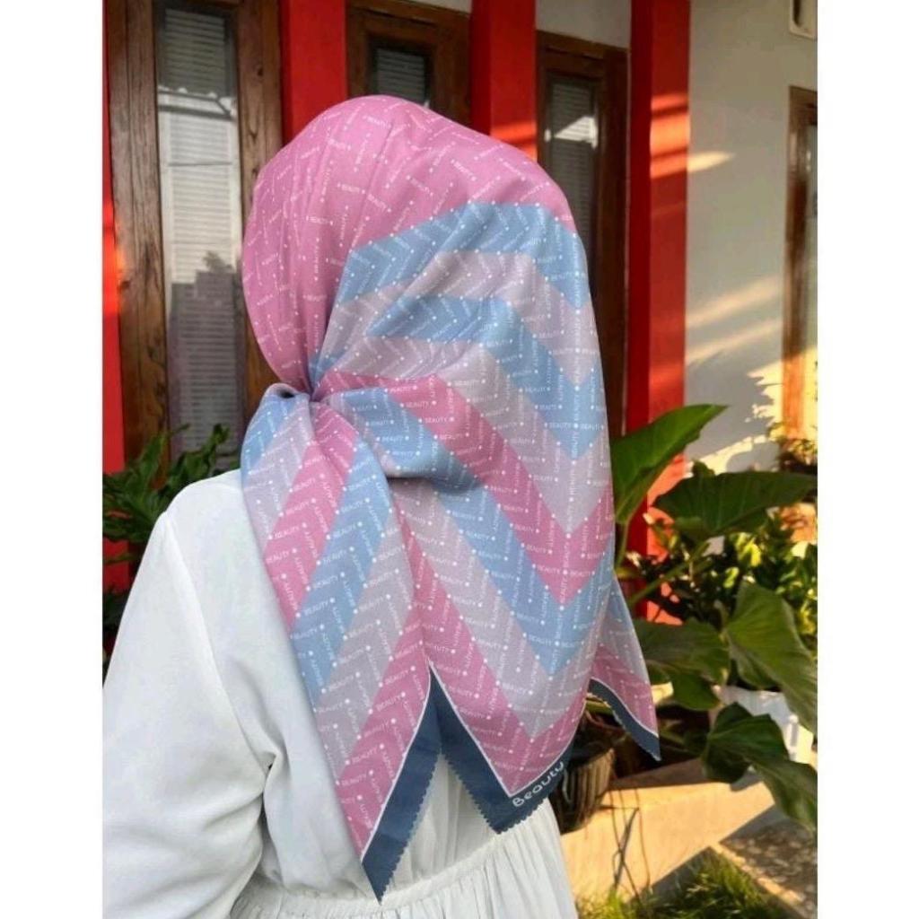 JILBAB VOAL SEGI EMPAT MOTIF MOTIF TERBARU JILBAB BUNGA JILBAB MOTIF JILBAB  BANIESCOOP MOTIF BUNGA