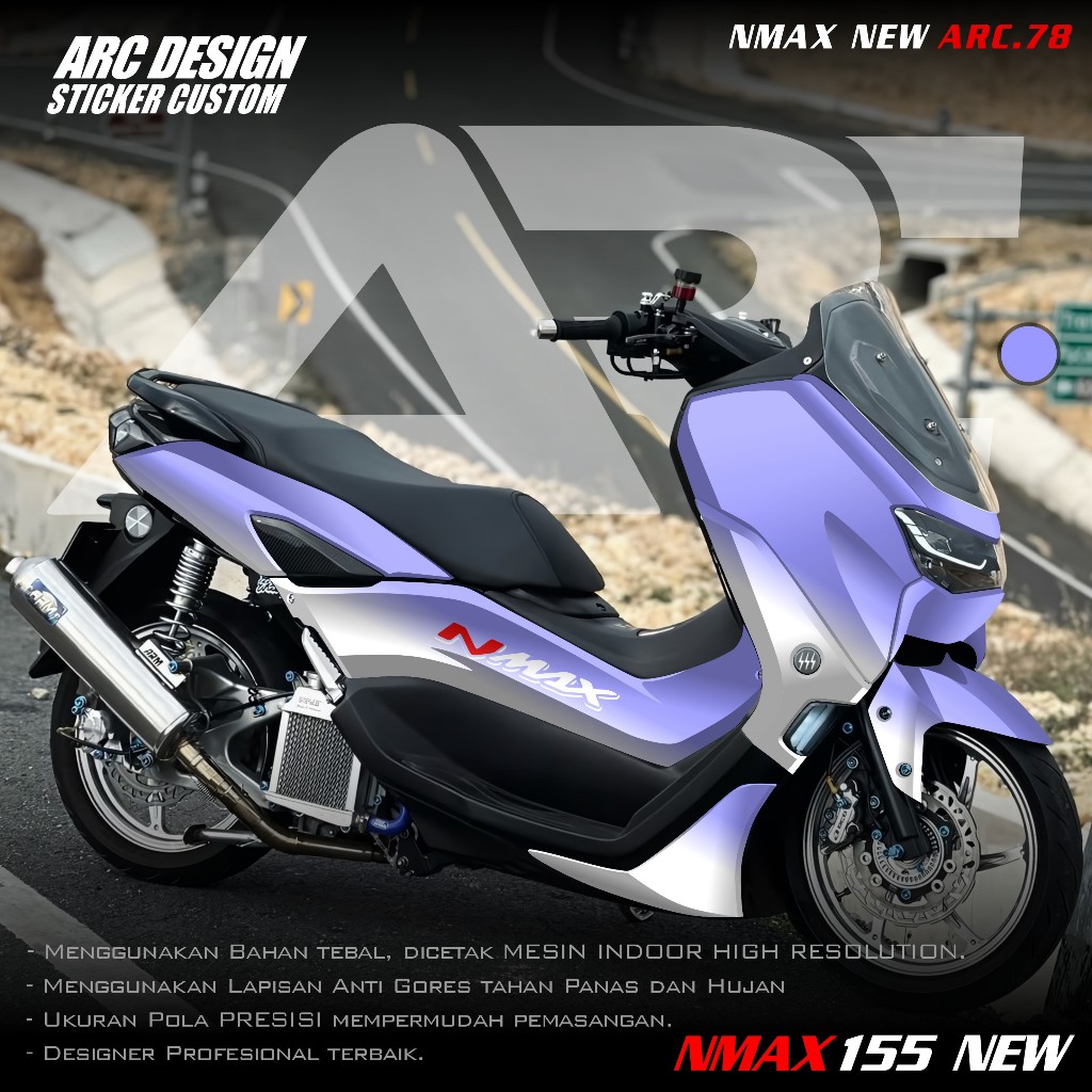 (COD PROMO) TERBARU Decal Sticker Yamaha Nmax 155 Connected 2020 2021 2022 2023 2024 Full Body - Sti