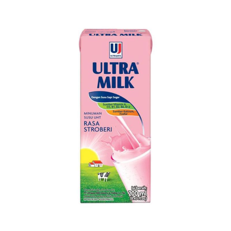 

SUSU UHT ULTRA MILK 200 ML STRAWBERRY