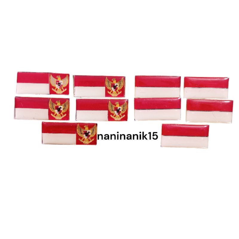 PIN MERAH PUTIH GARUDA  PASKIBRA / PIN BENDERA MERAH PUTIH GARUDA PECI PASKIBRA