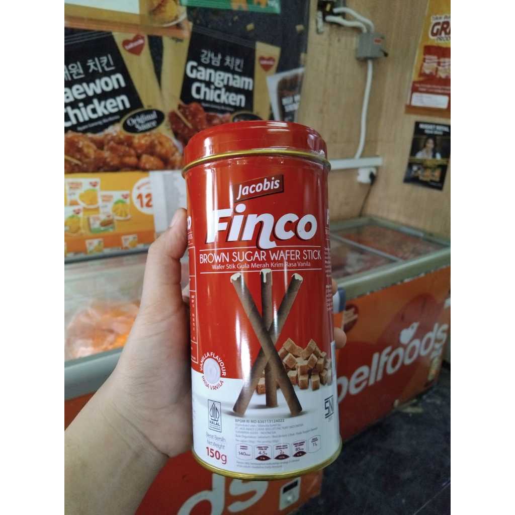 

Jacobis Finco Wafer Roll 150 G | Wafer Stick Brown Sugar Vanilla 150 G - Wafer Stick Gula Merah