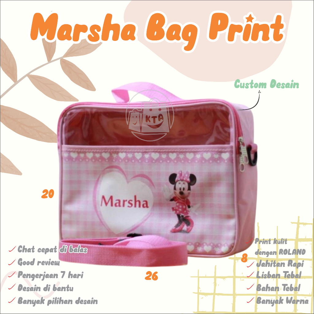 

❤️asemka77❤️GOODIE BAG ULTAH ANAK TAS 3 IN 1MIKA CUSTOM