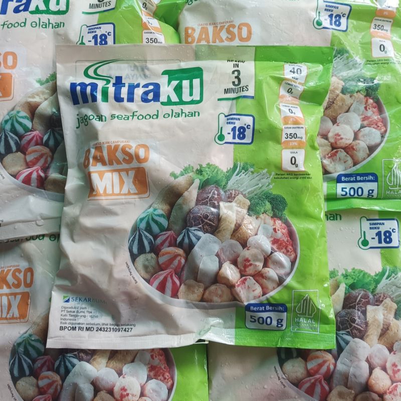 

Bakso seafood MIX MITRAKU 500gr praktis halal bahan steamboat tomyam shabu