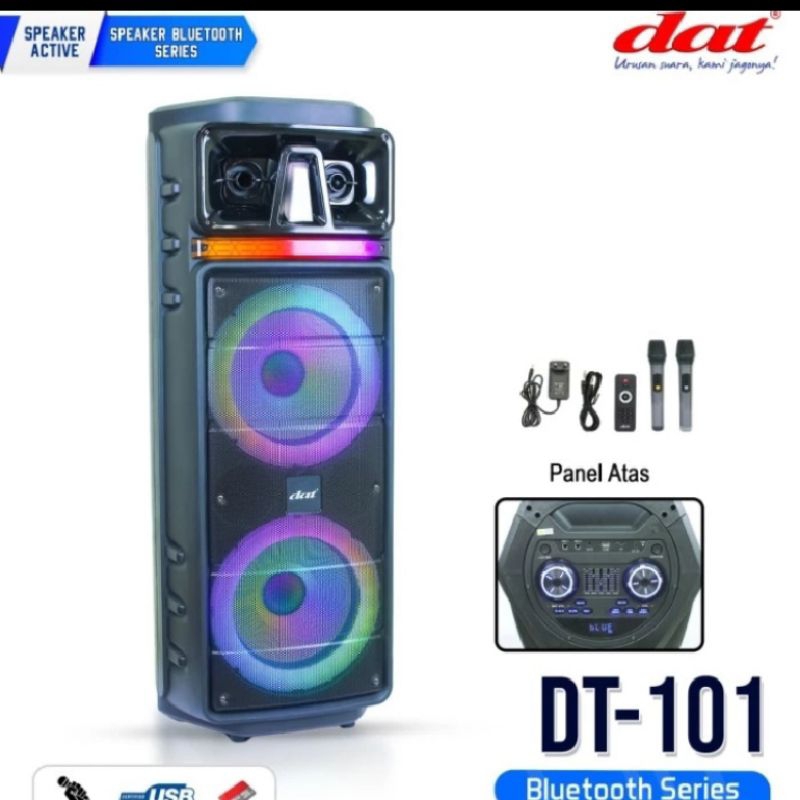 Speaker portable wireless Dat DT 101 original 10inch bluetooth