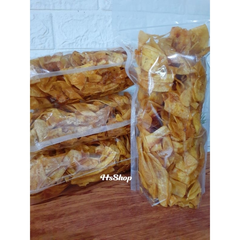 

Keripik Pisang Caramel Manis Legit 250gr