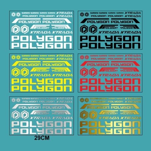 Cutting Sticker Sepeda Polygon Xtrada 1set 28cm Stiker Bike X Trada