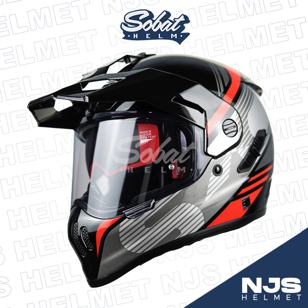 SOBATHELM Helm NJS S-CROSS VENTURO Helm Full Face SNI