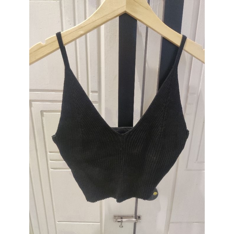 SHEE*IN tanktop crop rajut knit vest crop preloved