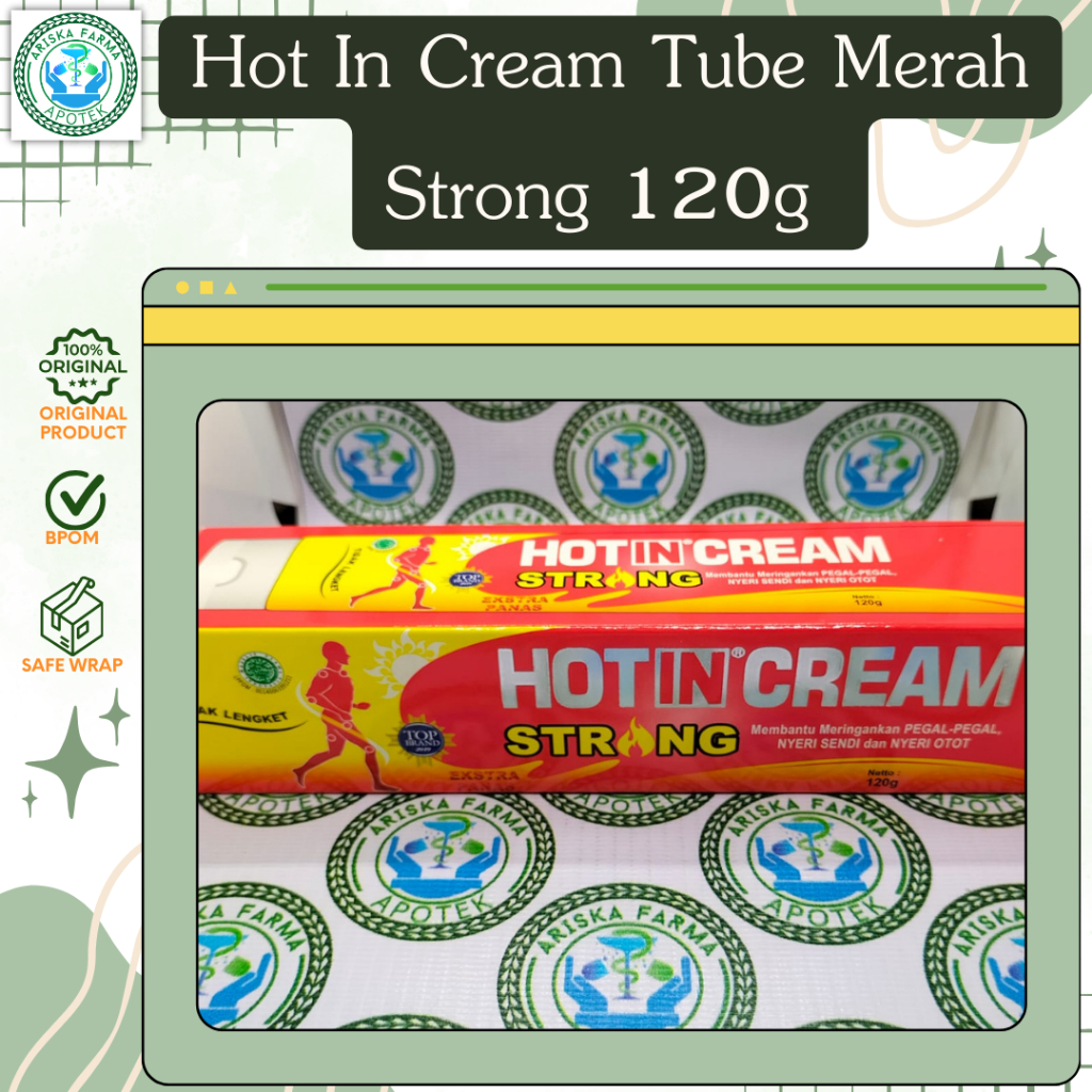 Hot In Cream Tube Merah Strong 120g per tube