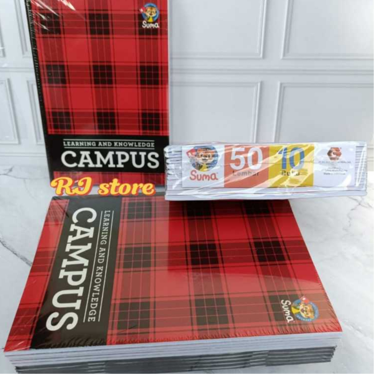 

1 pak (10 buku) tulis SUMA CAMPUS isi 50 lembar