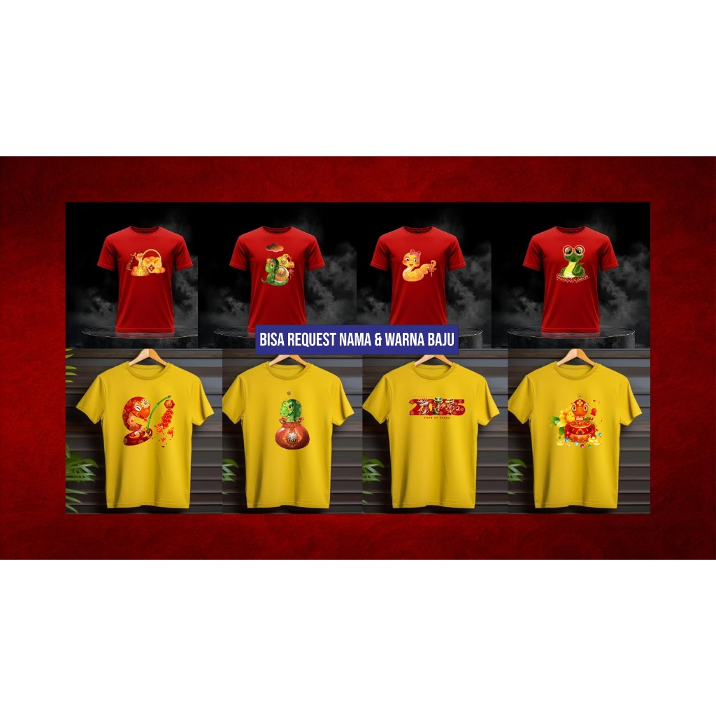 KAOS IMLEK SHIO ULAR 2025 - BAJU SINCHIA IMLEK SHIO ULAR - IMLEK SHIO ULAR BANYAK GAMBAR - KAOS IMLE