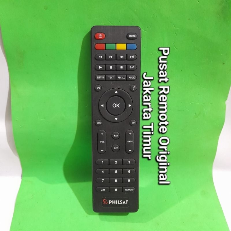 REMOTE REMOT RECEIVER PARABOLA PHILSAT ORIGINAL ASLI