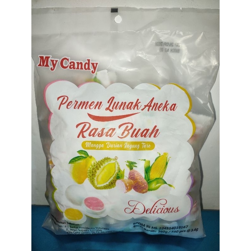 

permen susu rasa buah kantong