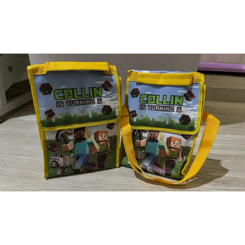 PRELOVED lunch bag minecraft