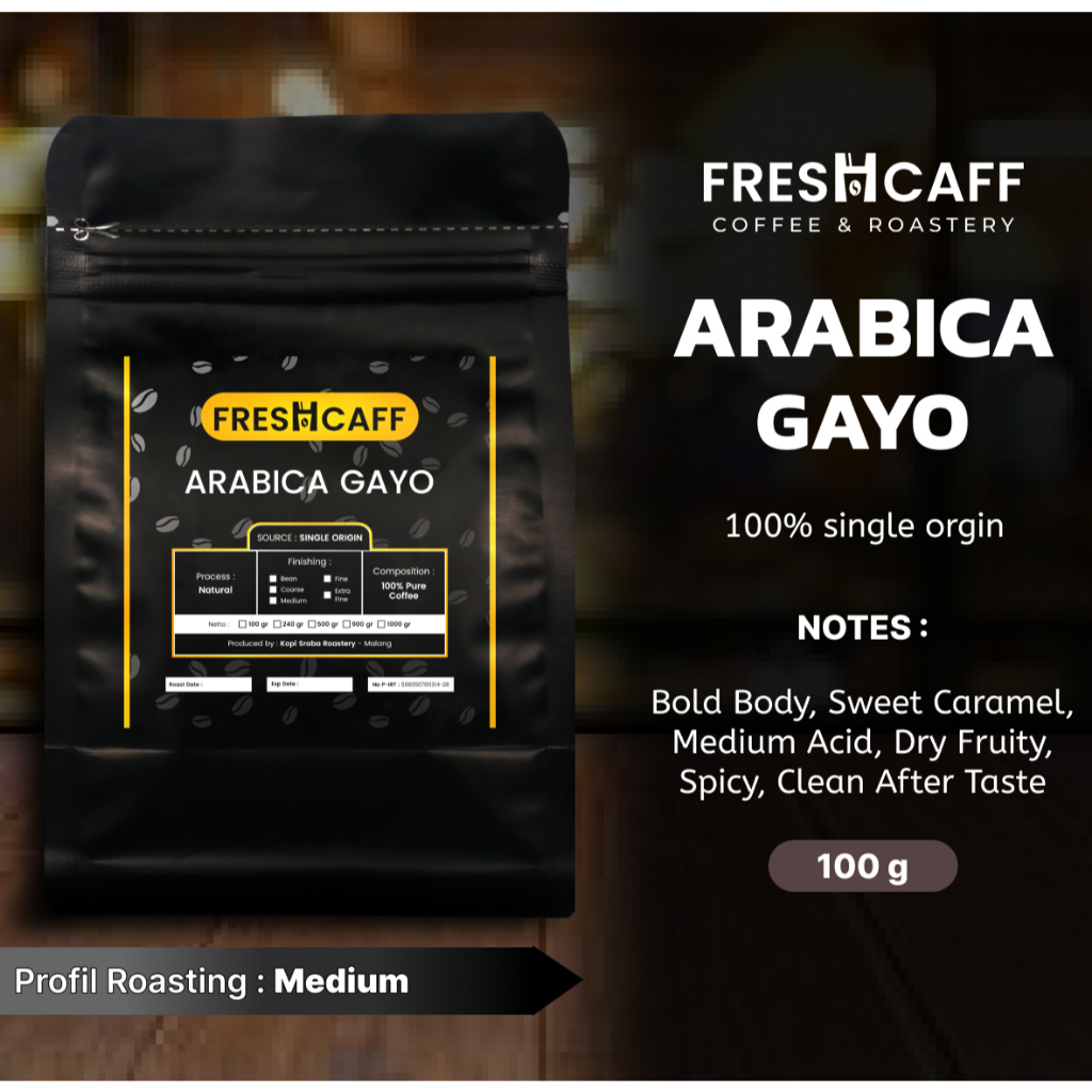 

Kopi Arabica Gayo Aceh 100 gram