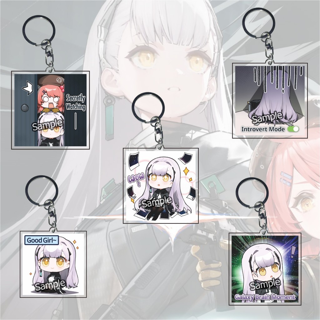 Gantungan Kunci GIRLS' FRONTLINE EXILIUM Tololo ALL - Ganci - Key Chain - Souvenir - Anime