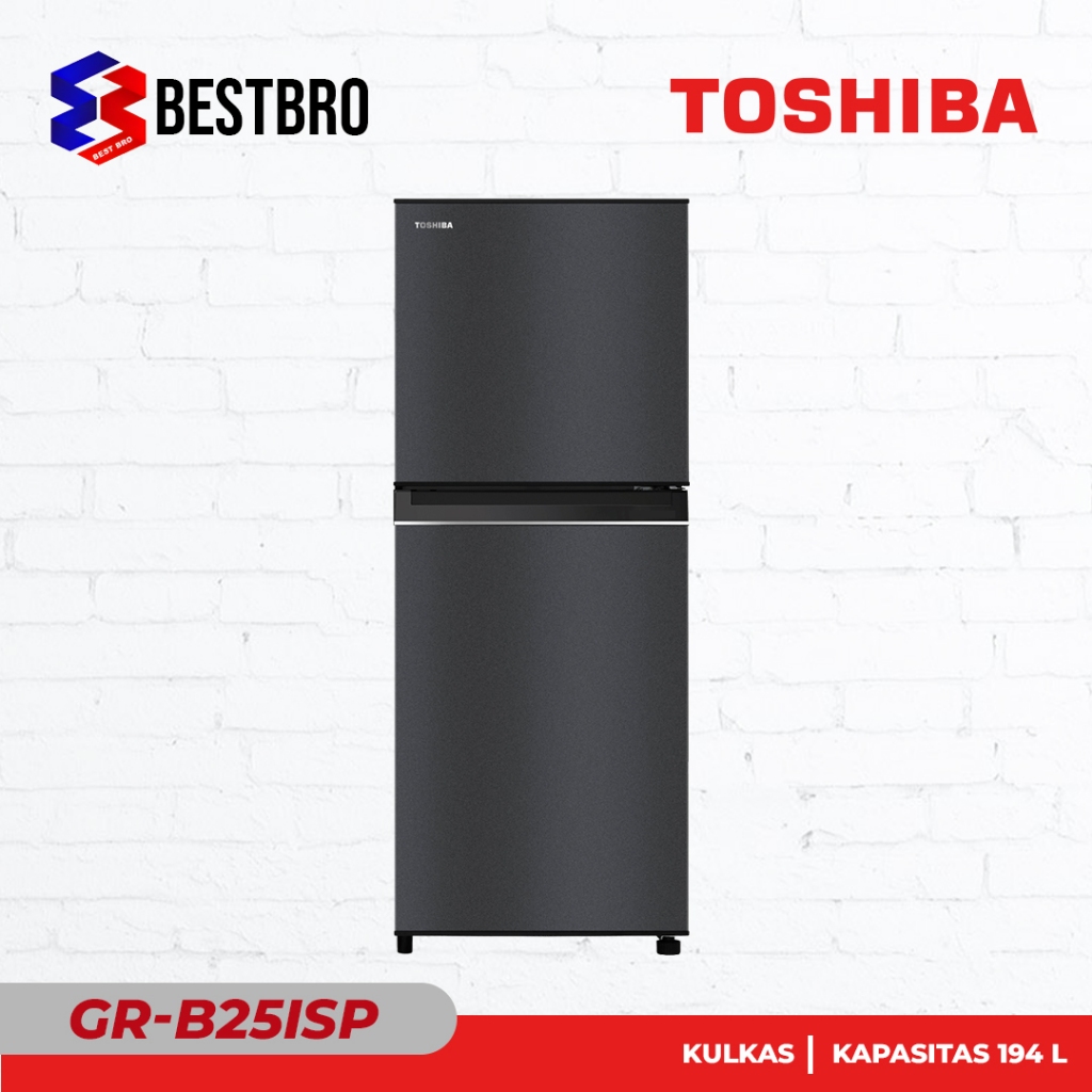Toshiba Kulkas 2 Pintu GR-B25ISP Refrigerator 190 L