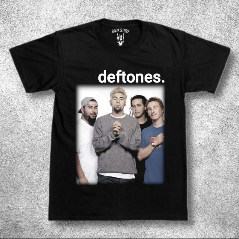Tshirt deftones band poster premium catton