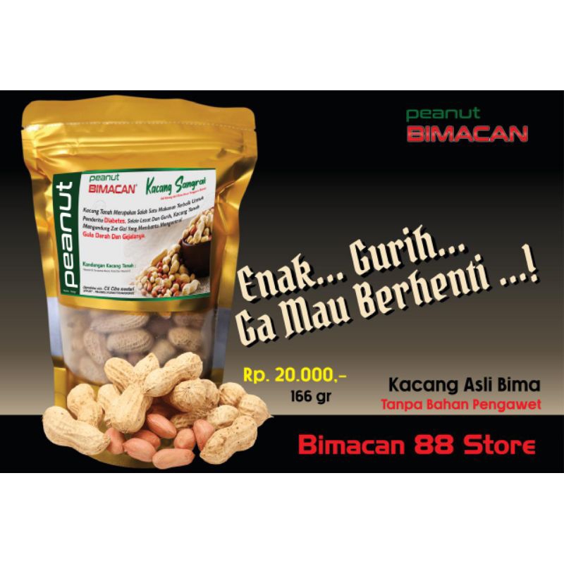 

Kacang Sangrai 166g | Peanut Bimacan 88