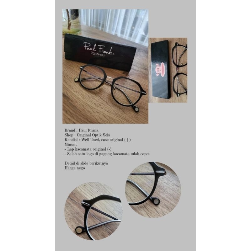 Preloved Kacamata + Lensa Paul Frank