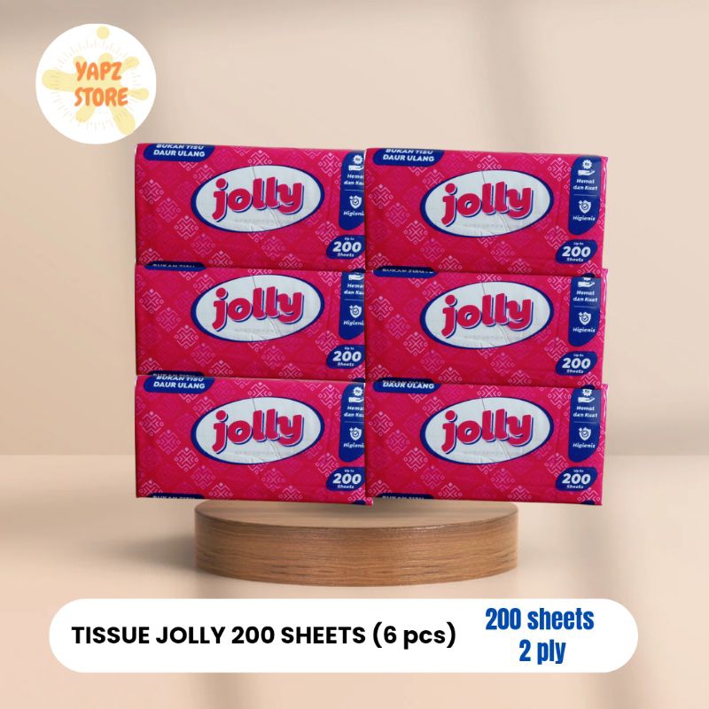 [ 6 PCS ] Tissue Jolly 200 sheets/Tissue Jolly 200/Tissue Jolly