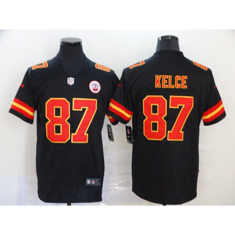 Jersey NFL Kansas City Chiefs TRAVIS KELCE 87 Black