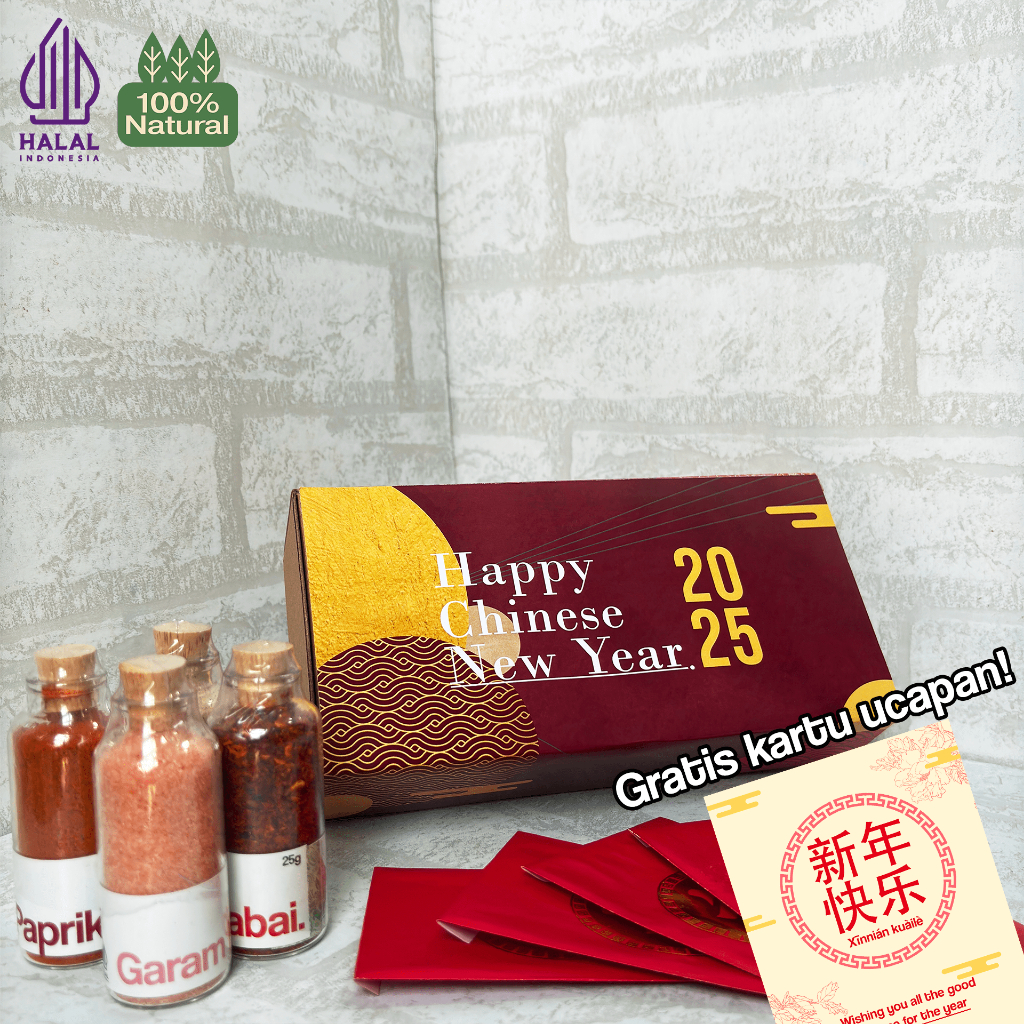 

Hampers Chinese New Year | Gift Box Bumbu/Rempah | Parcel&Kado Free Kartu Ucapan Custom