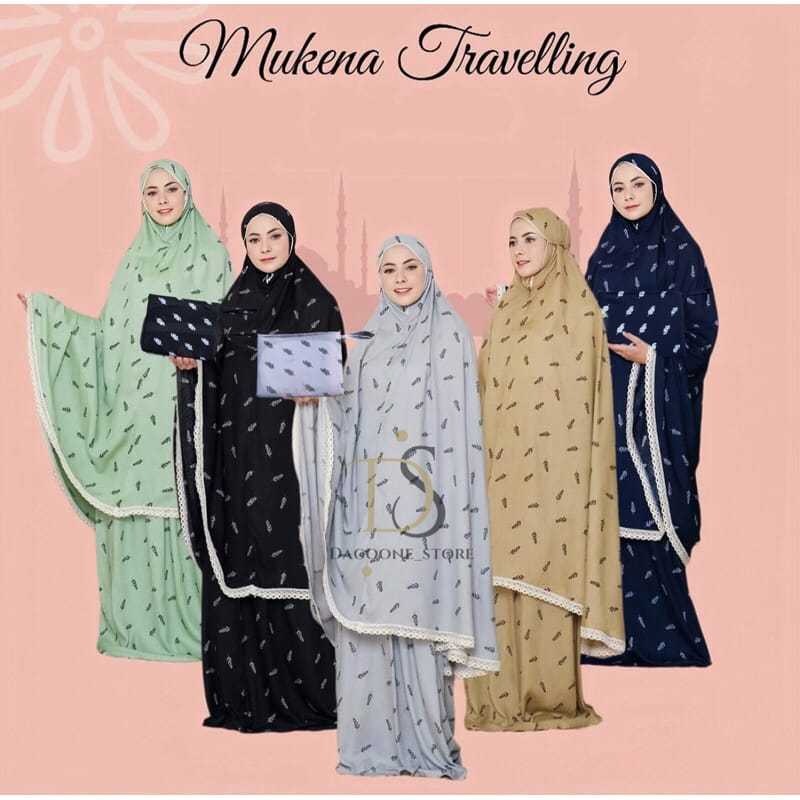 Mukena Dewasa Katun Motif Premium Mewah Mukenah Dewasa Jumbo