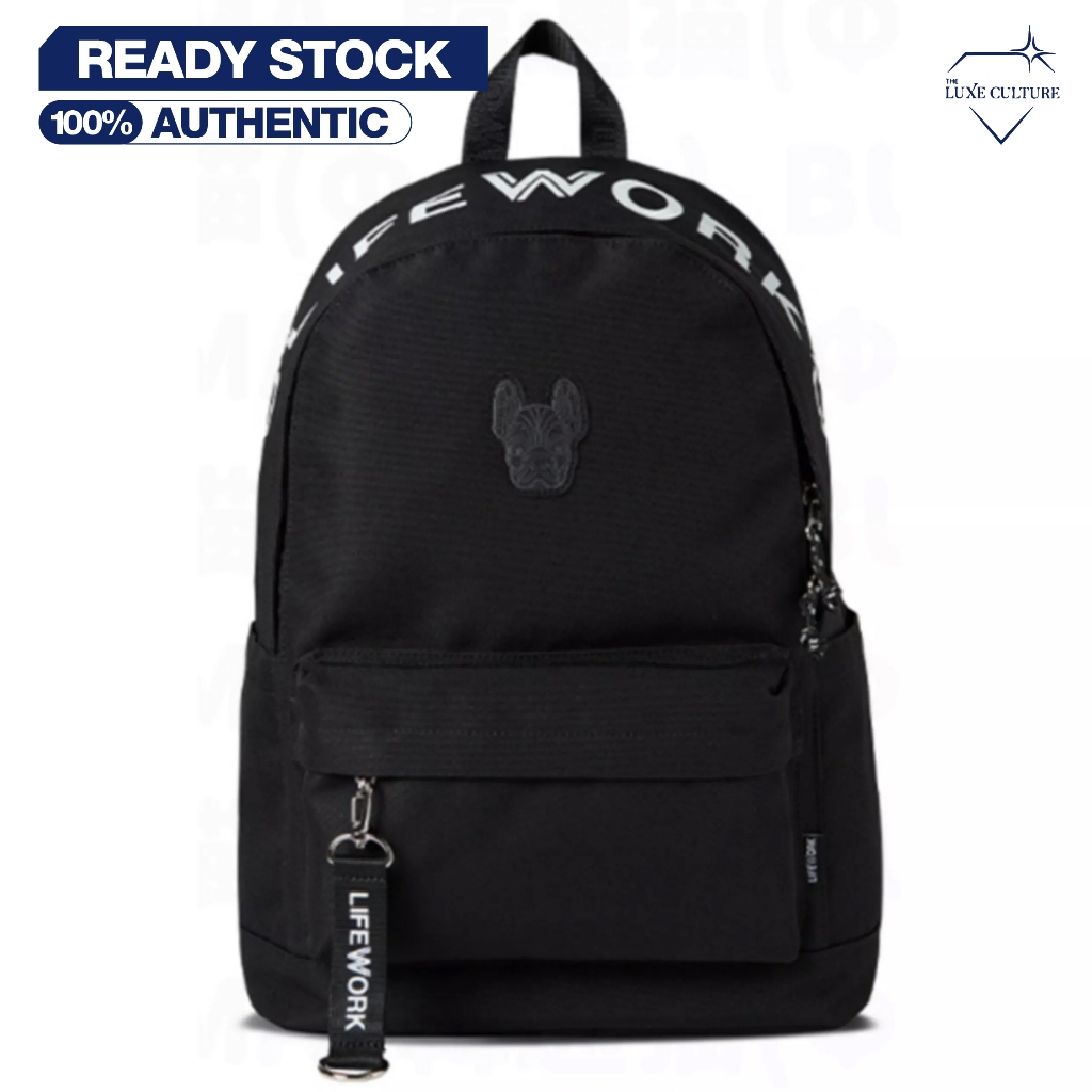 Lifework Radog Logo Black Backpack / Tas Branded Original