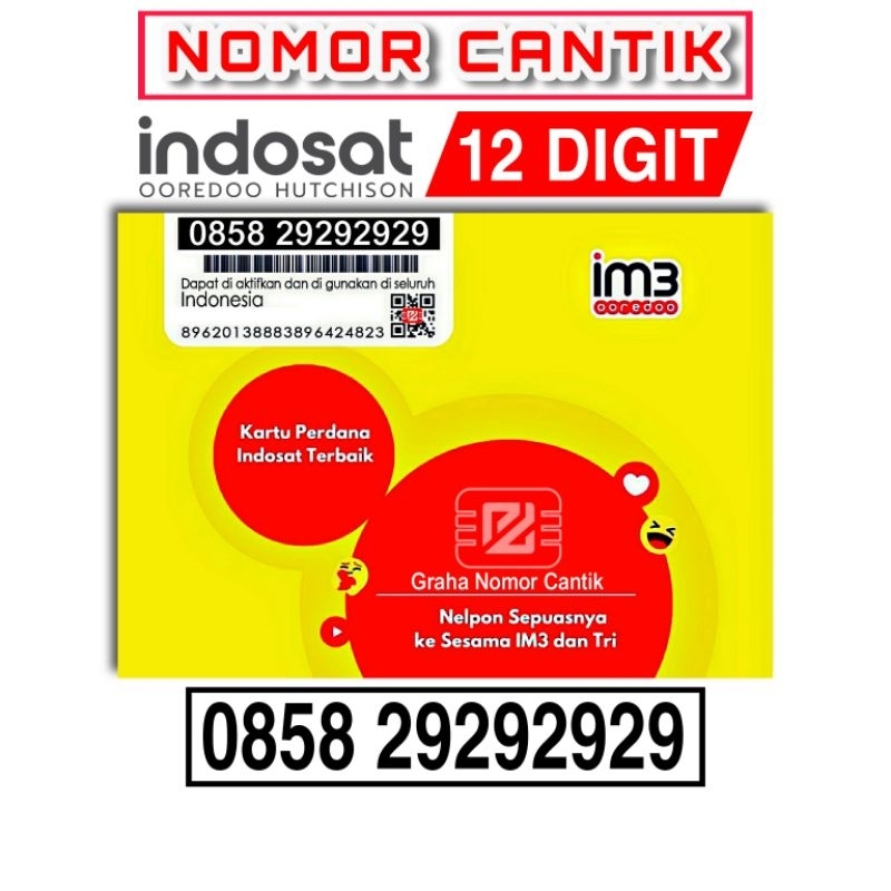 Nomor Cantik Indosat IM3 Kuartet AbAbAbAb - Perdana Indosat Ooredoo IM3 Double Kuartet