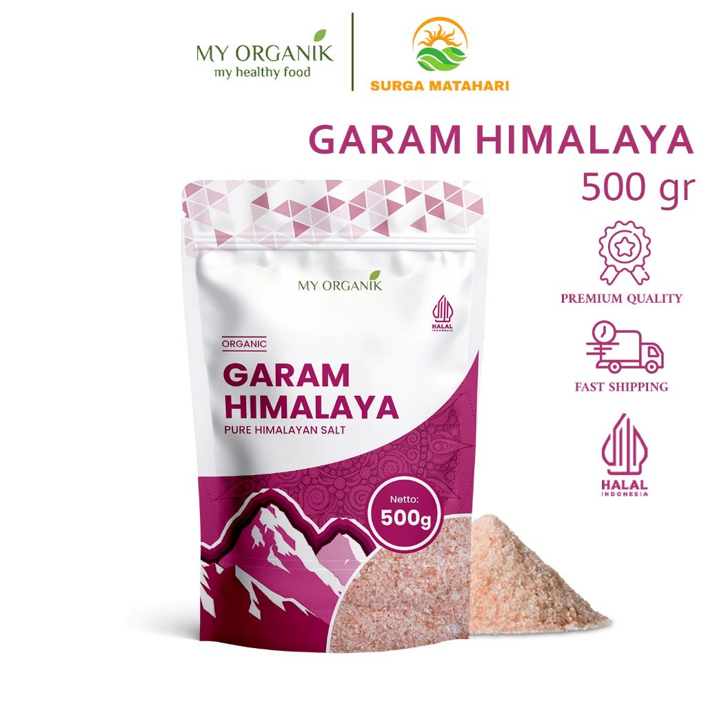 

My Organik Garam Himalaya Pink Himalayan Salt Original Premium 500gr
