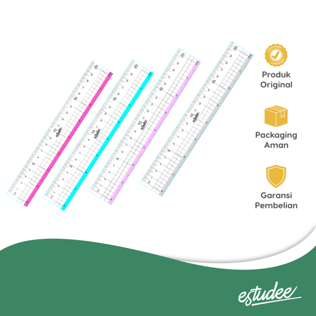 

ESTUDEE GRAPHIC RULER 20CM BLACK ES-R020