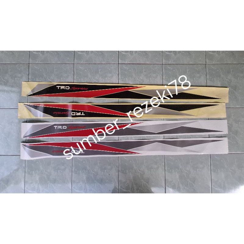 sticker stiker toyota TRD sportivo Yaris new/stiker Lis body TRD sportivo Yaris/stiker trd yaris